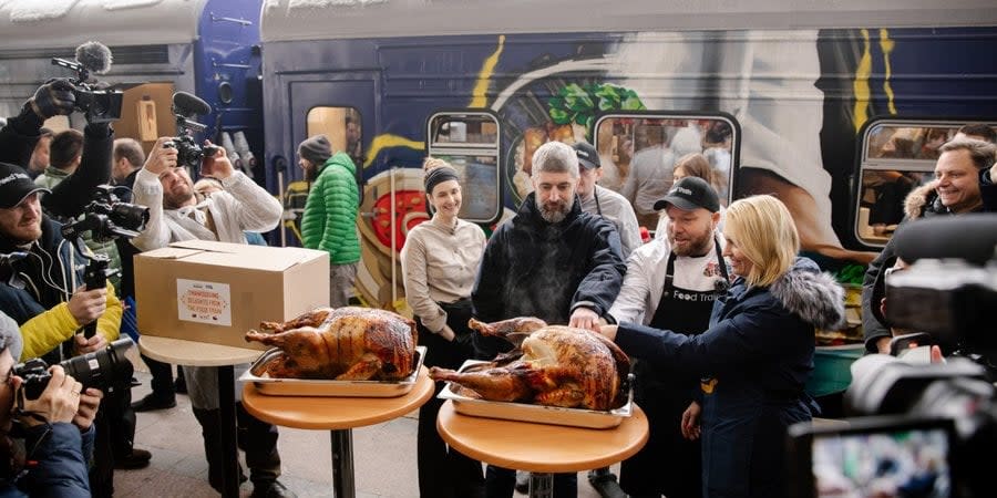 The train left from Kyiv via Kharkiv to Izyum