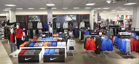 Nike boutique in J.C. Penney