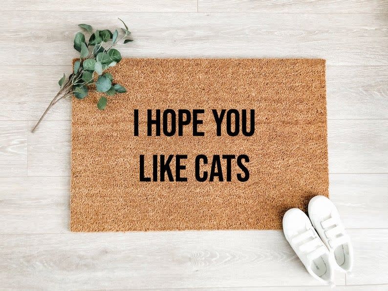 11) Hope You Like Cats Doormat