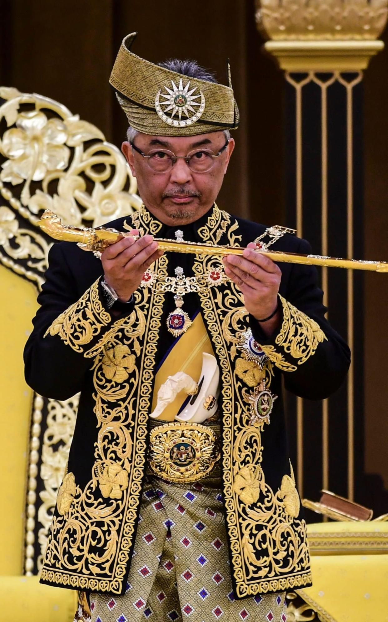 Malaysia's new king at his coronation ceremony in Kuala Lumpur - REX