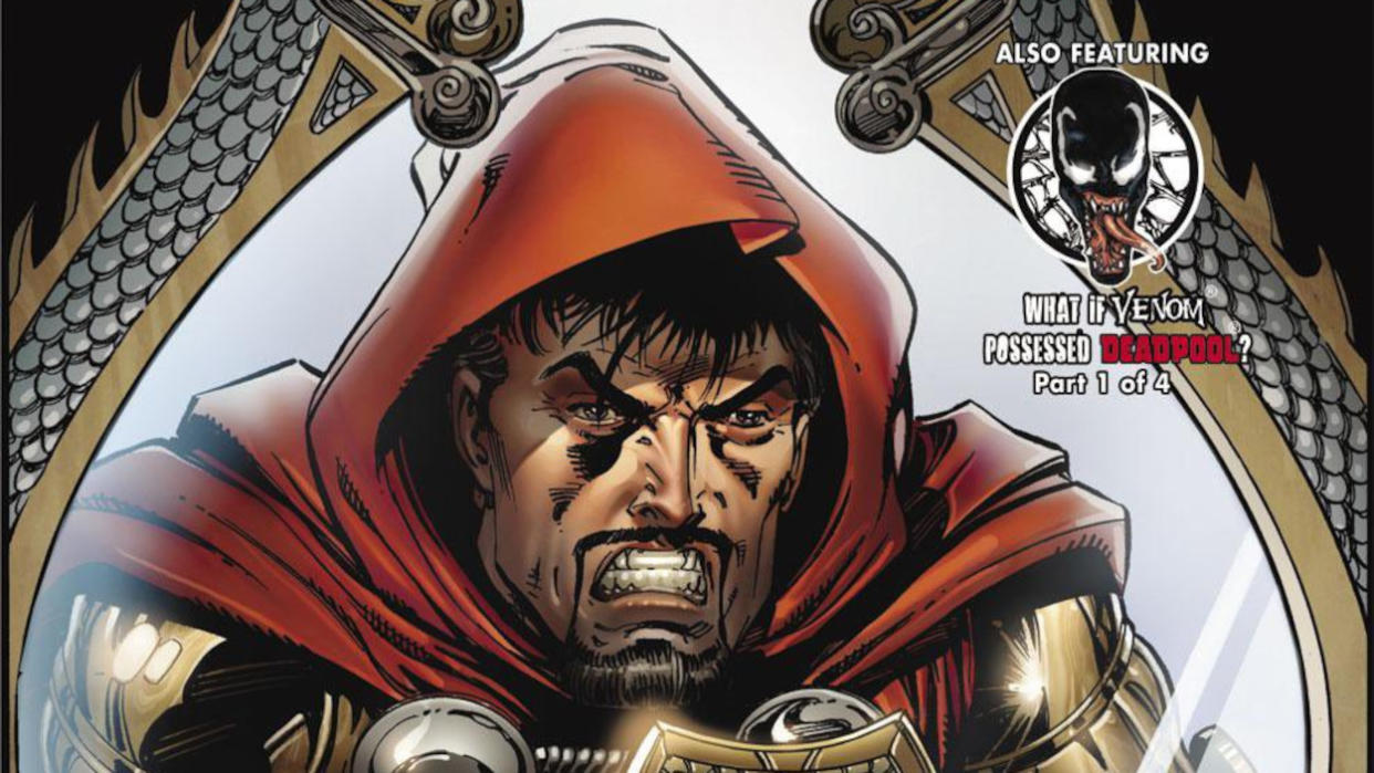 Doctor Doom transferred himself into Tony Stark's body for a What If? story in 2010. (Marvel Comics)