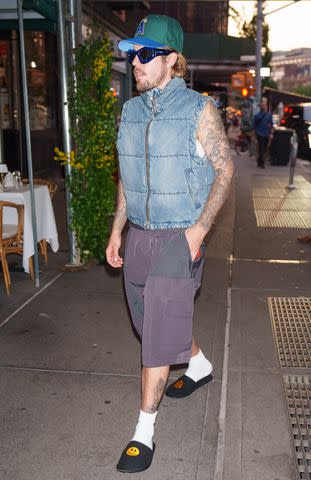 <p>Gotham/GC Images</p> Justin Bieber in New York City on Sunday, June 23, 2024