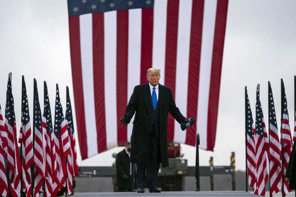 Surveys this year have shown higher-than-expected support for Trump among younger Black voters, although recent polls have suggested those voters may be solidifying behind Biden in the race's closing days.  (Photo: AP Photo/Evan Vucci)