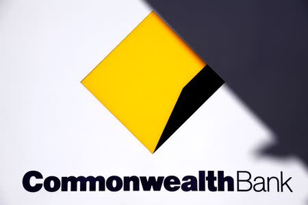 Australia's Commonwealth Bank logo is pictured at a branch in Sydney, August 2, 2014. REUTERS/David Gray/File Photo