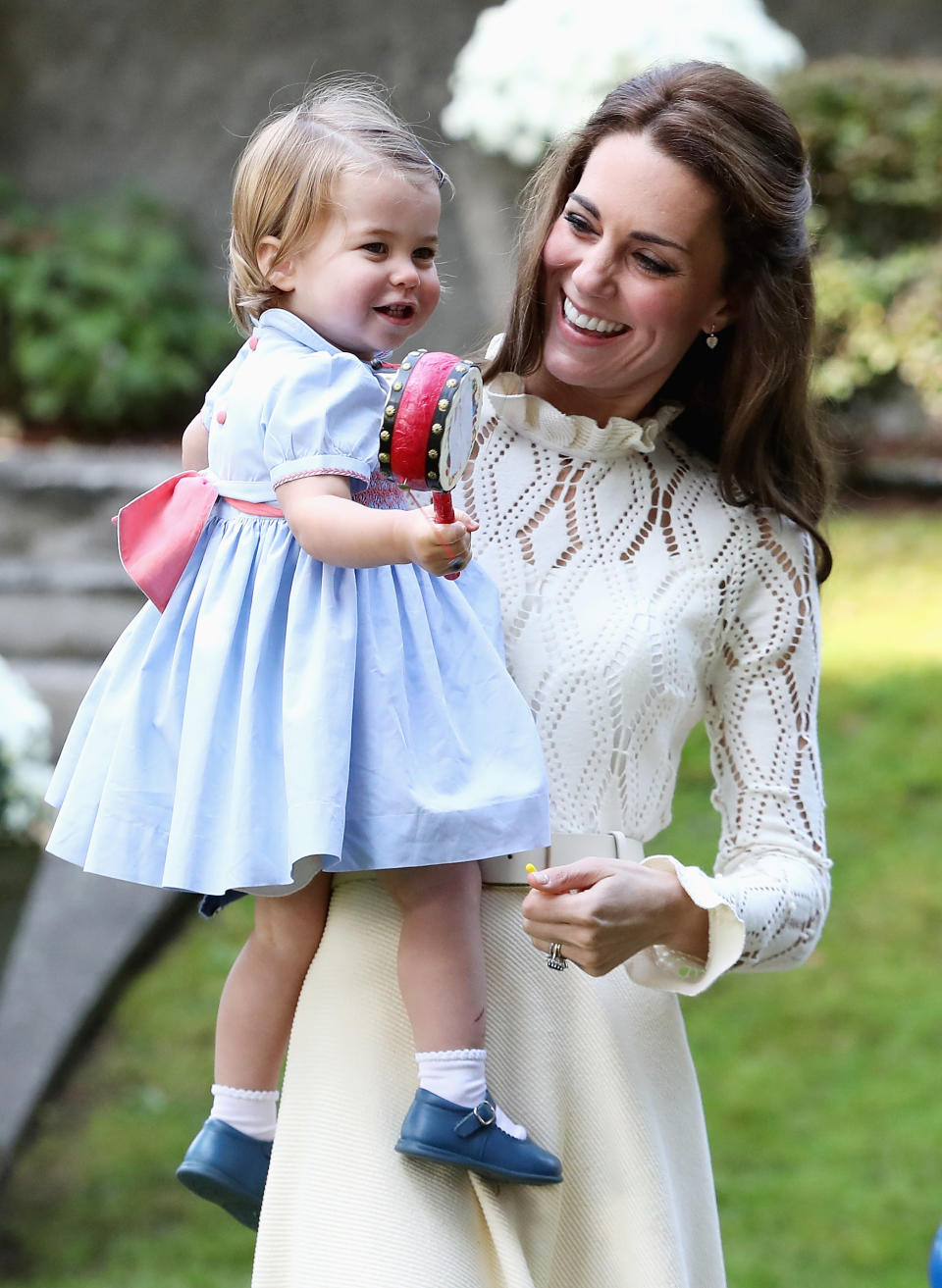 Watch Princess Charlotte Play with Balloons and Cuddle a Bunny with Prince George in Canada