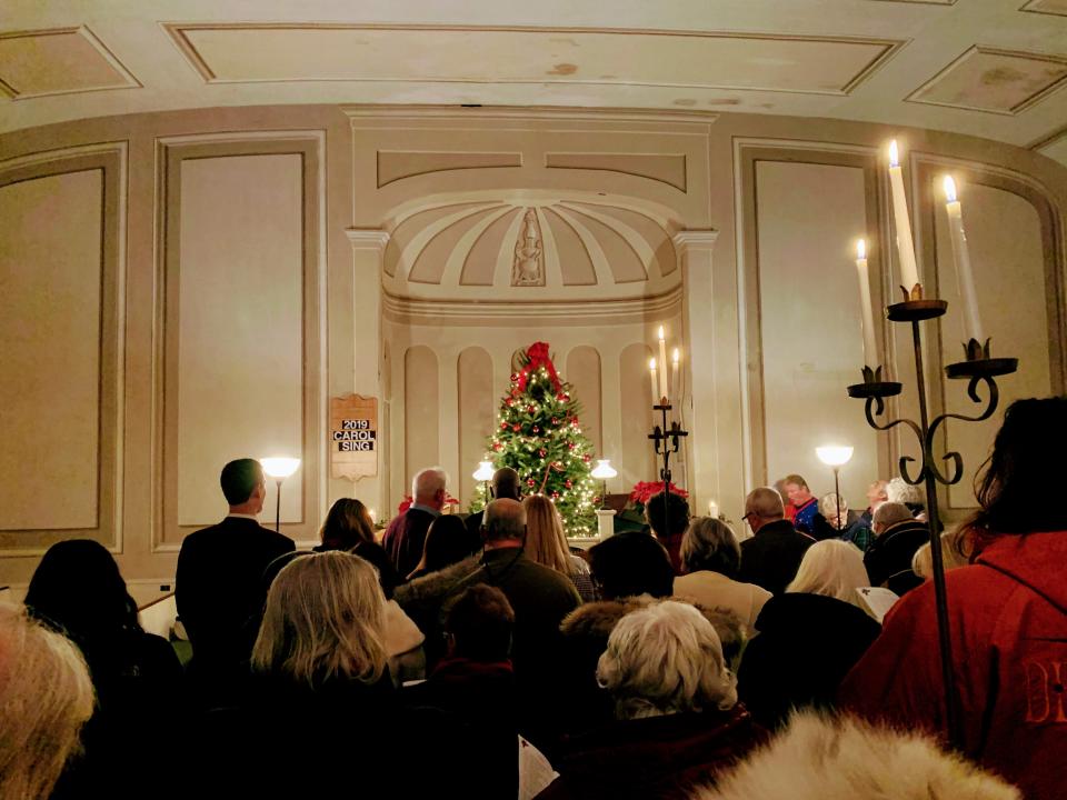 The 2019 annual Candlelight Carol Sing inside the Orchard Chapel.