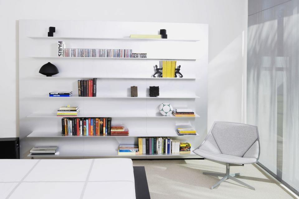17) Place Bookshelves Perpendicular to Window Walls