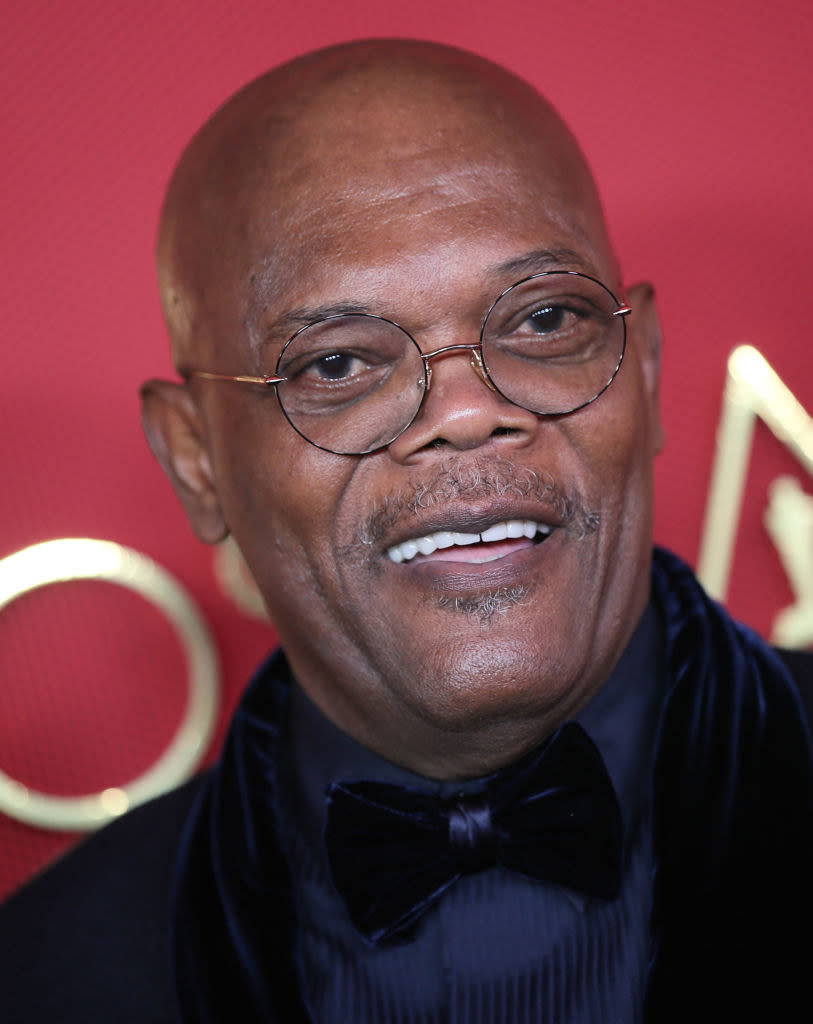 A closeup of Samuel L. Jackson