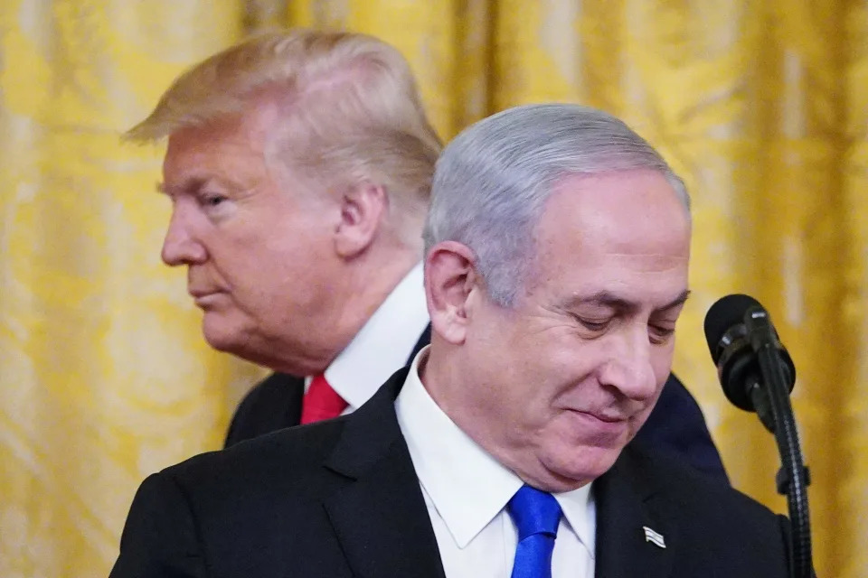 President Donald Trump and Israeli Prime Minister Benjamin Netanyahu at the White House in 2020.