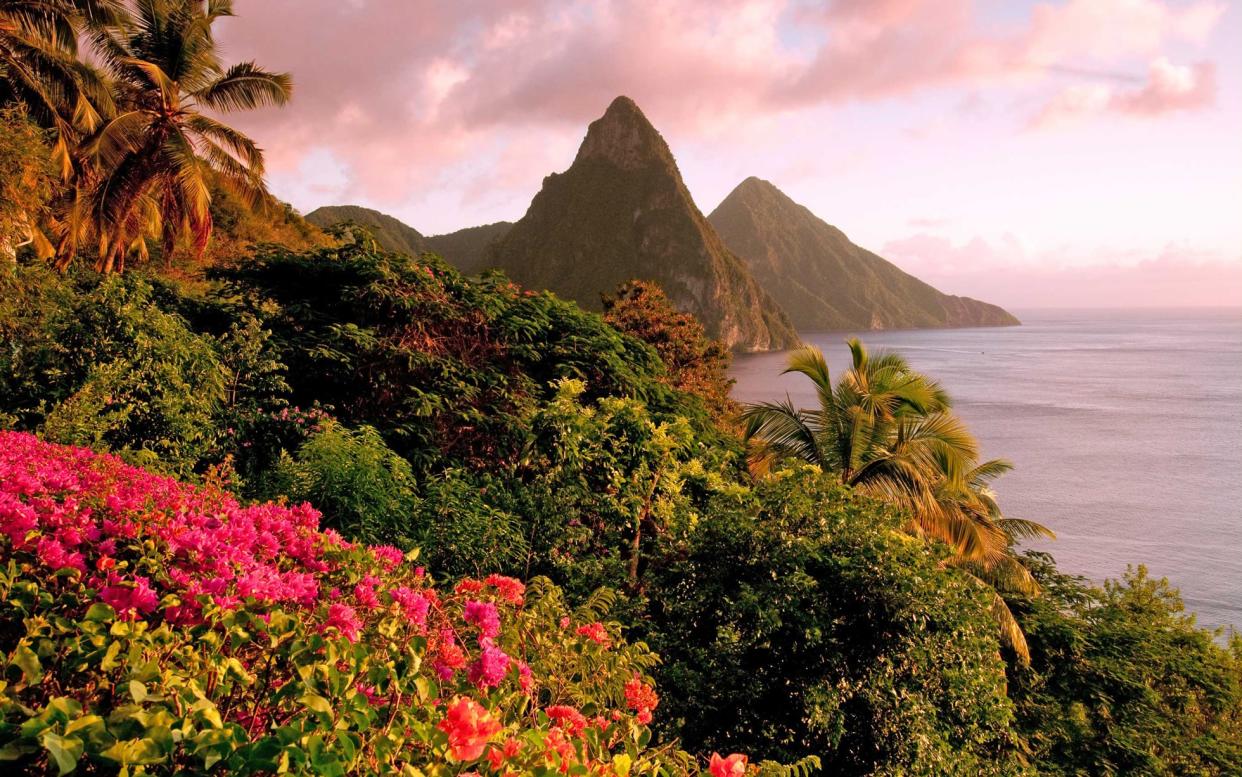 The Piton mountains are a landmark site for visitors to St Lucia - Wildroze