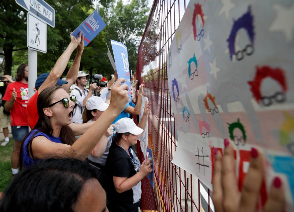 Bernie Sanders’ supporters make a last stand