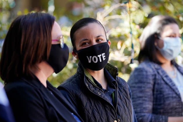 Then-congressional candidate Gina Ortiz Jones attends a campaign event in San Antonio in November 2020. (Photo: via Associated Press)