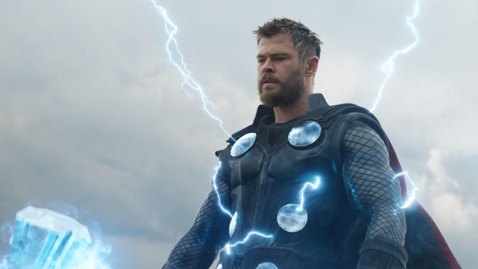 Chris Hemsworth in <i>Avengers: Endgame</i> (Disney)