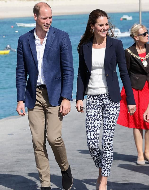 Kate and Will on tour. Source: Getty