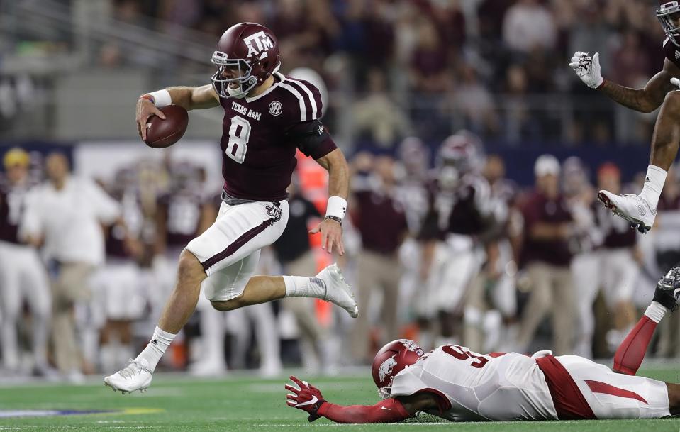 Trevor Knight had 157 rushing yards and two TDs (Getty). 