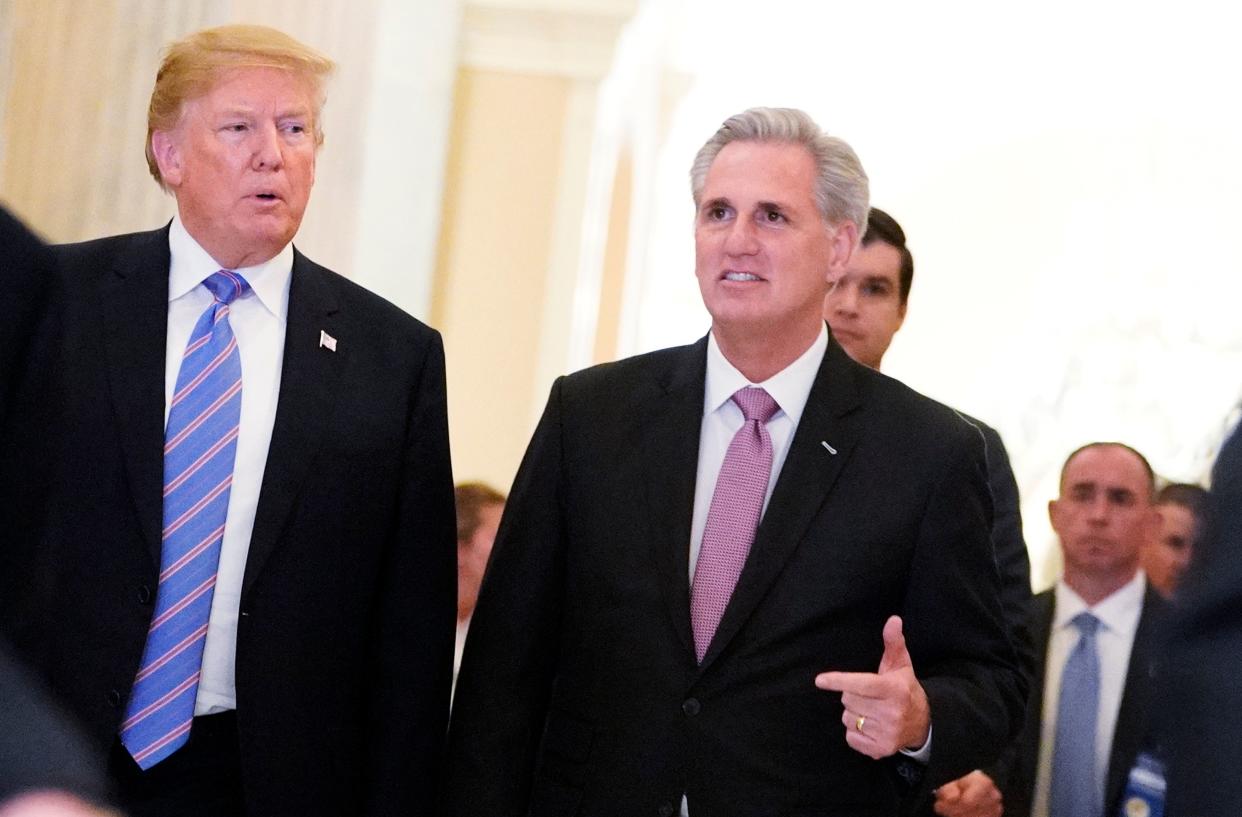 Donald Trump with Kevin McCarthy.