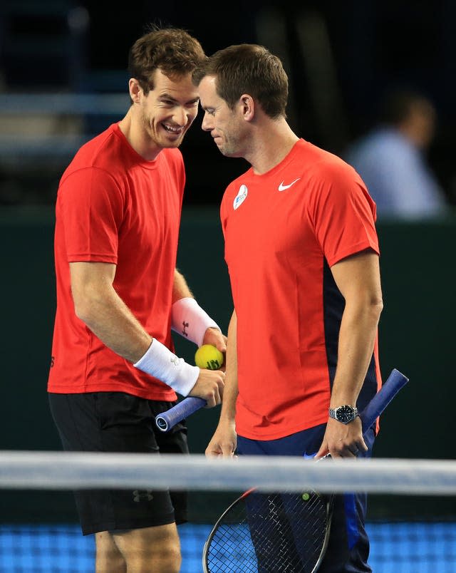 Leon Smith (right) and Andy Murray have had a close relationship for 20 years (Mike Egerton/PA)