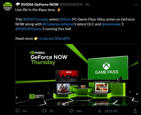 Nvidia GeForce Now ya cuenta con más videojuegos de Xbox