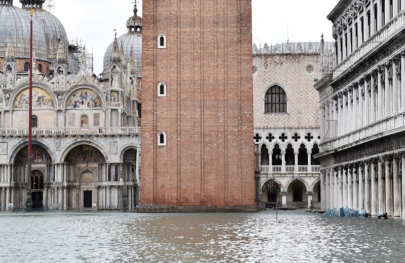 Flooding in the lagoon city of Venice