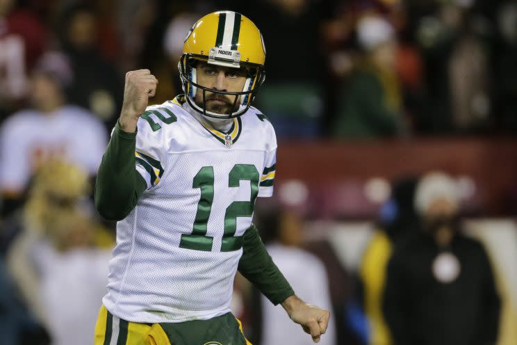 Aaron Rodgers led the Packers to a win on Monday night (AP)