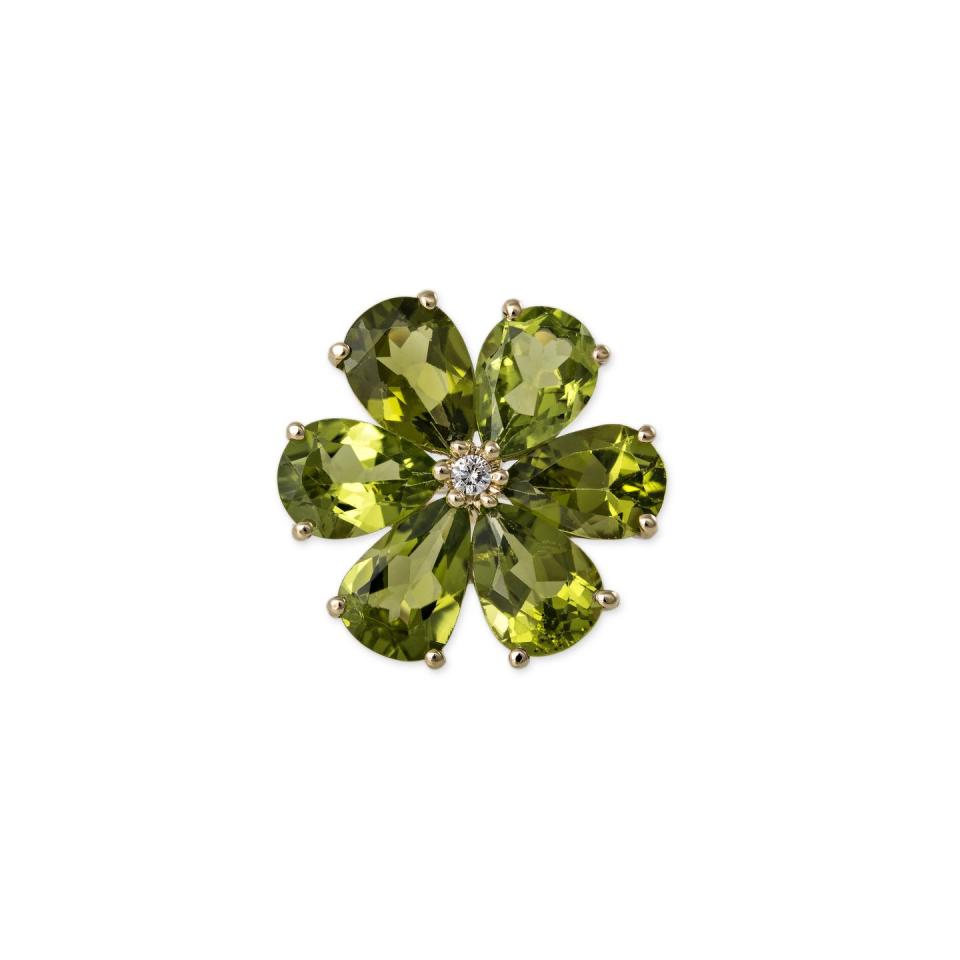 <p>Who needs a four-leaf clover? This pretty leaf-green peridot ring makes us feel luckier just for looking at it. </p><p>Gold and peridot ring, about £1,278, Jacquie Aiche</p><p><a class="link " href="https://jacquieaiche.com" rel="nofollow noopener" target="_blank" data-ylk="slk:SHOP NOW;elm:context_link;itc:0;sec:content-canvas">SHOP NOW</a></p>