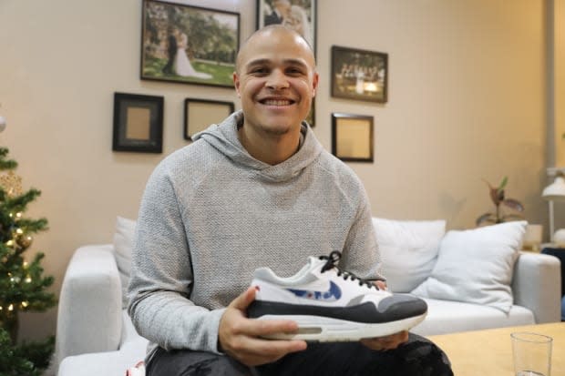 Regina teacher combines love of sport and art for custom sneaker