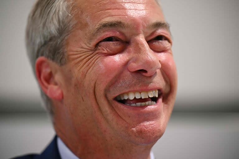 Nigel Farage, líder de Reform UK, el día posterior a las elecciones británicas. (Oli SCARFF / AFP)