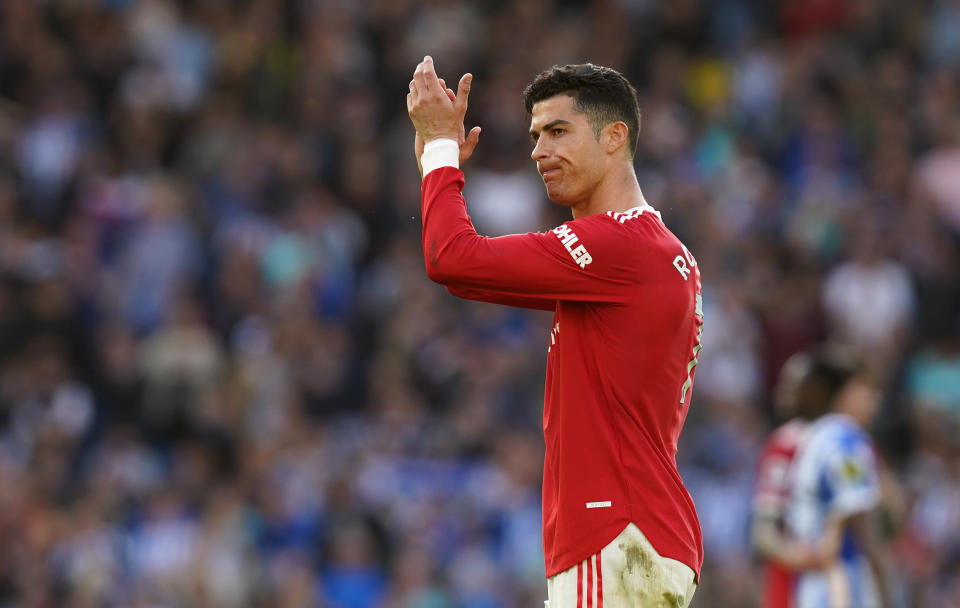 Cristiano Ronaldo of Manchester United won't be headed to Saudia Arabia. (Photo by Gareth Fuller/PA Images via Getty Images)