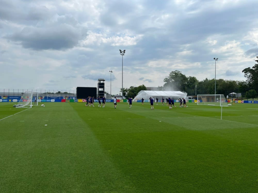 Das DFB-Team beim Abschlusstraining