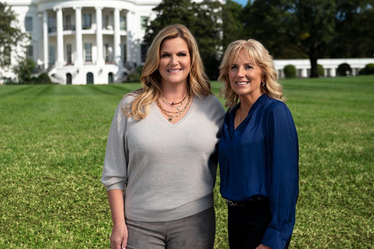 Host Trisha Yearwood, as seen on White House Thanksgiving, Special with First Lady Jill Biden
