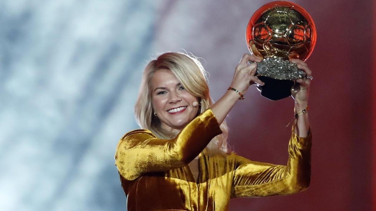 Norwegian soccer star Ada Hegerberg became the inaugural winner of the Women's Ballon d'Or on Monday. (Photo: Australian Associated Press)