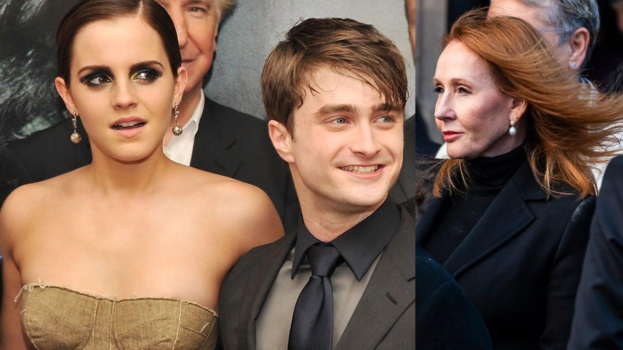 Harry Potter Stars emma watson daniel radcliffe bitter transphobe jk rowling