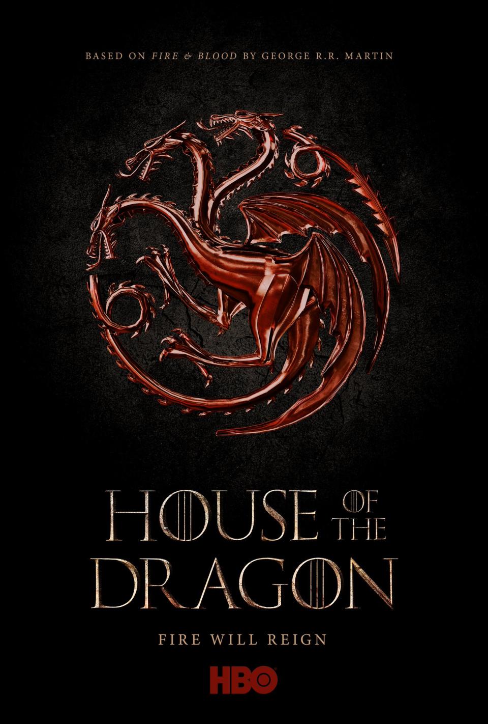 HBO's teaser poster for the 'Game of Thrones' prequel series, 'House of the Dragon' (Photo: HBO)