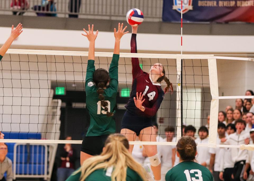 Westborough's Quinn Anderson during the Division 2 state championship vs. Canton at Worcester State University on Saturday, Nov. 18, 2023.