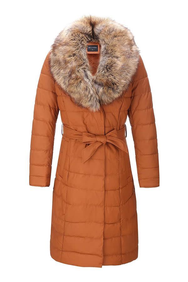 11) Winter Coat with Detachable Faux-Fur Collar