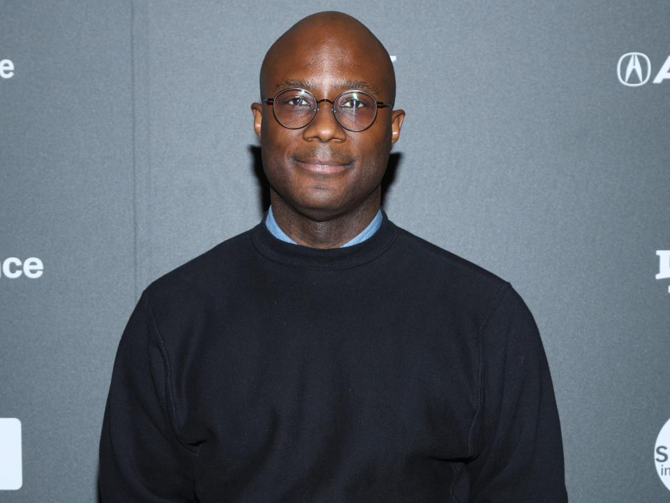 Barry Jenkins in a sweater