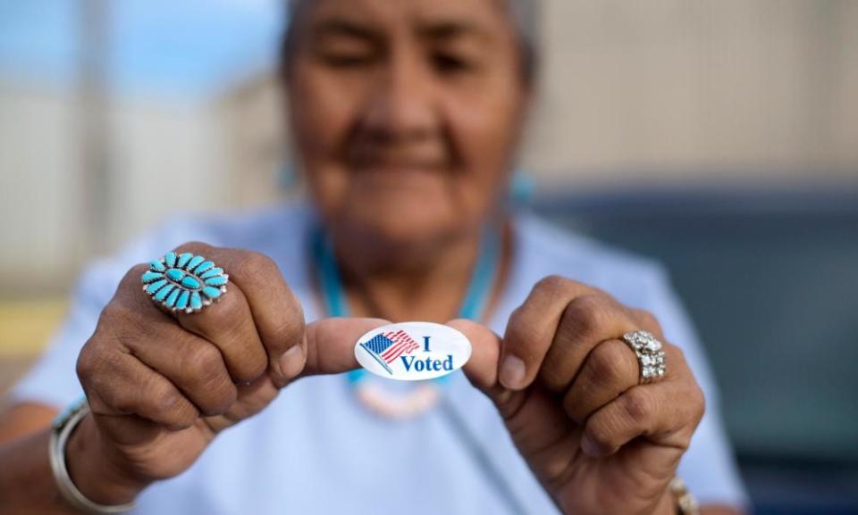 <span>Photograph: Cayla Nimmo/AP</span>