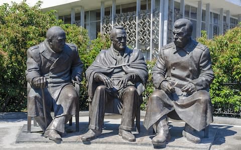 A statue to commemorate the visit of Stalin, Churchill and Roosevelt - Credit: Fotolia/AP