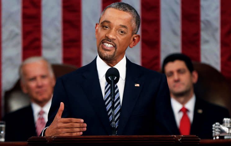 Will Smith as Barack Obama (Photo Illustration: Danny Miller/Yahoo Celebrity)