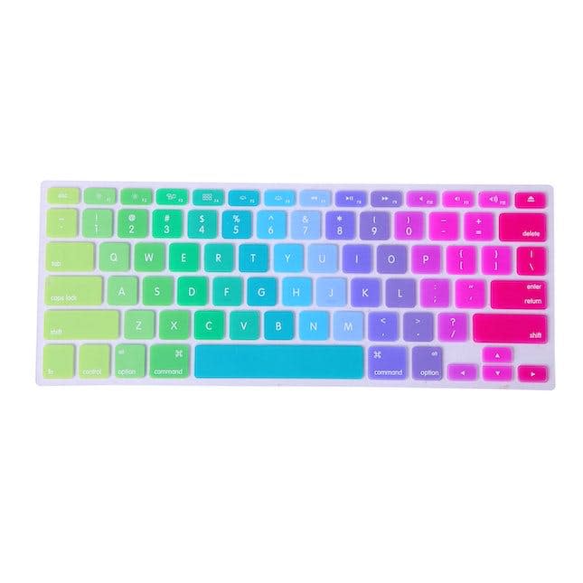 HDE Ultra Thin Silicone Keyboard Cover in Metallic Rainbow