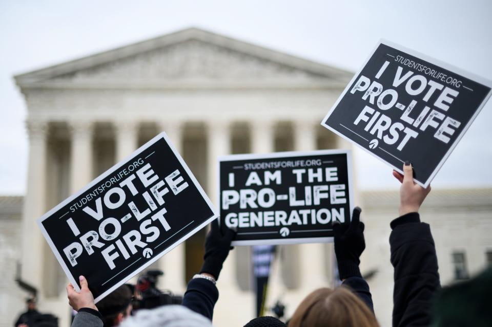 Manifestación pro-vida frente a la Corte Suprema de EEUU. (Getty Images)