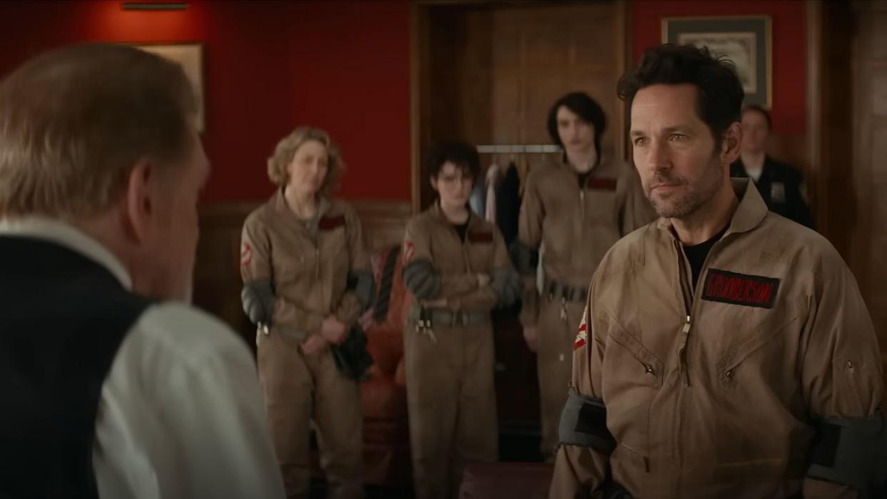  Paul Rudd in Ghostbusters: Frozen Empire. 