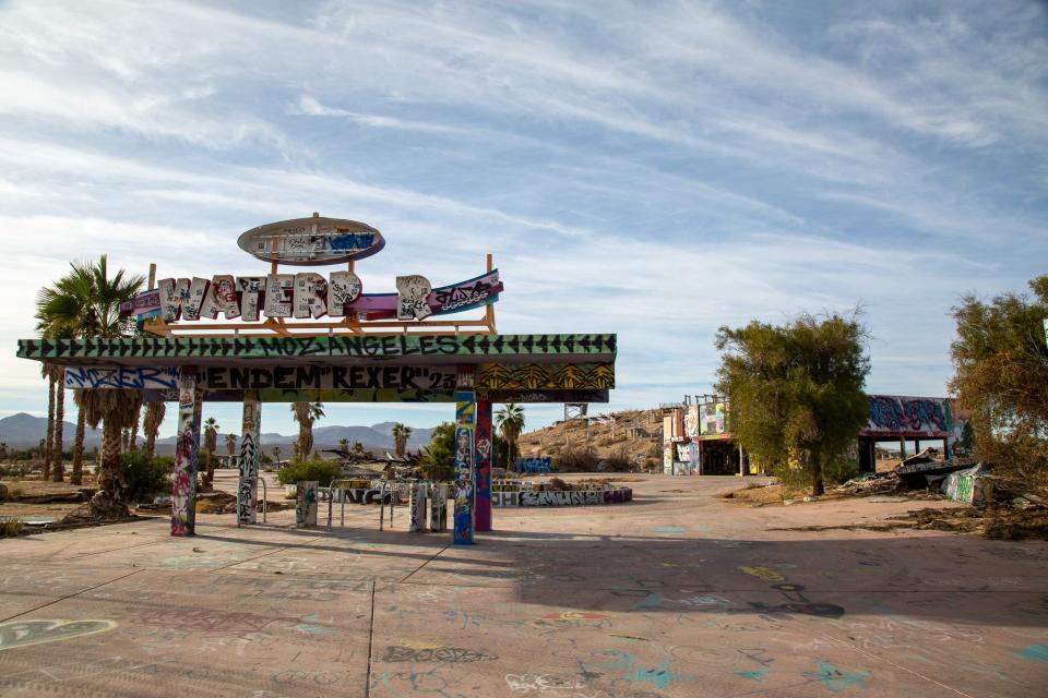 An abandoned water park in Newberry Springs, California.