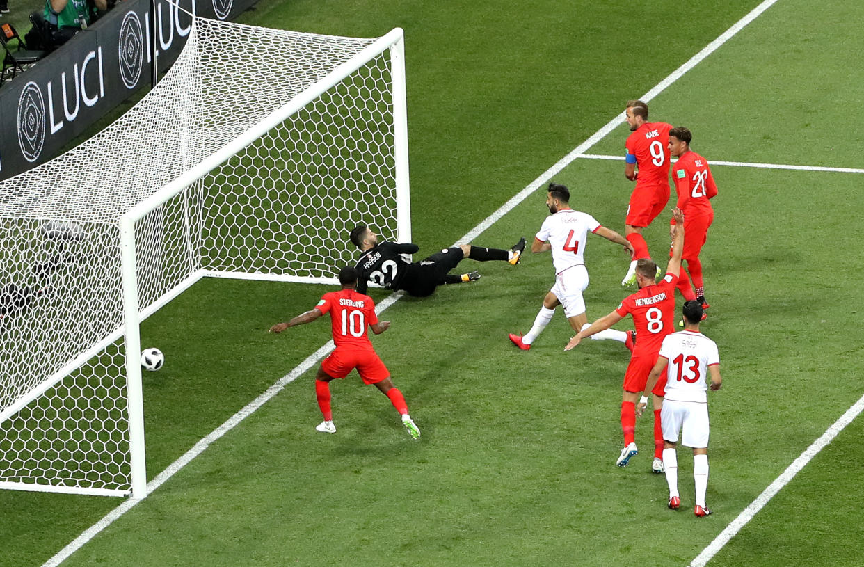 Kane gave England an 11th minute range after Stones’ header was saved