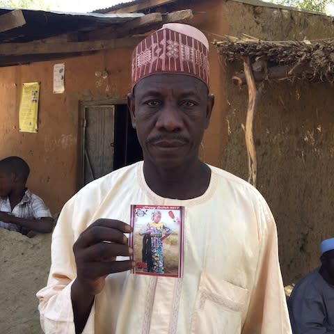 The father of one of the abducted girls in Dapchi  - Credit:  REUTERS