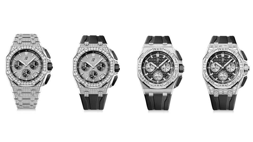 Audemars Piguet Royal Oak Offshore 43 mm Diamond Pavé Watches - Credit: Audemars Piguet