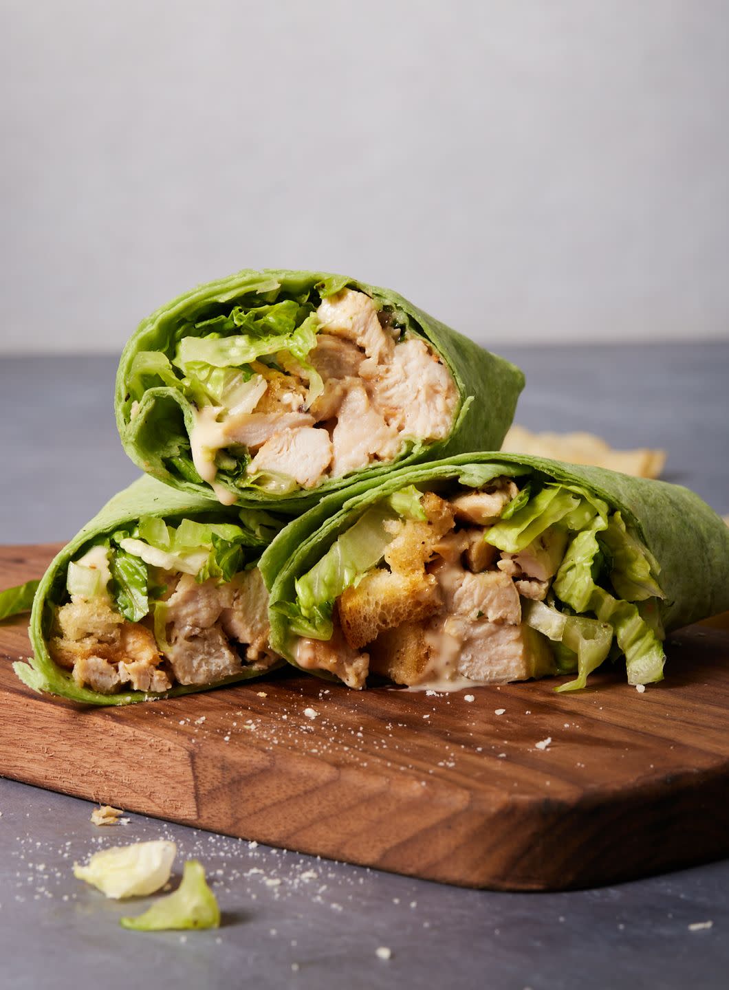 chicken caesar wraps