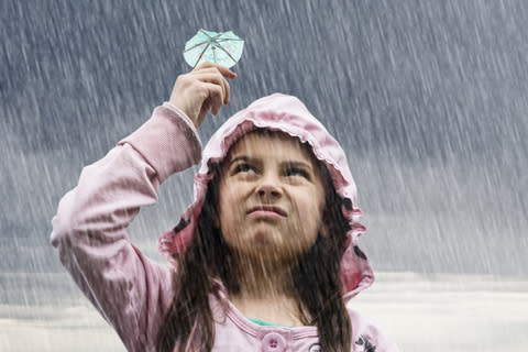 <div class="caption-credit"> Photo by: iStock</div><div class="caption-title">Weather</div>I used to love watching a thunderstorm, preferably on a deck by a body of water. But as I mommy I dread cabin fever in winter storms or searing heat as well as the probable specter of evacuating a hurricane with small children yet again. Weather scares the crap out of me. Which brings me to: