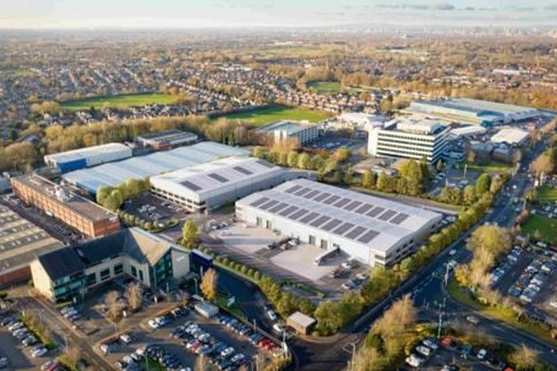 A CGI of the new business park.