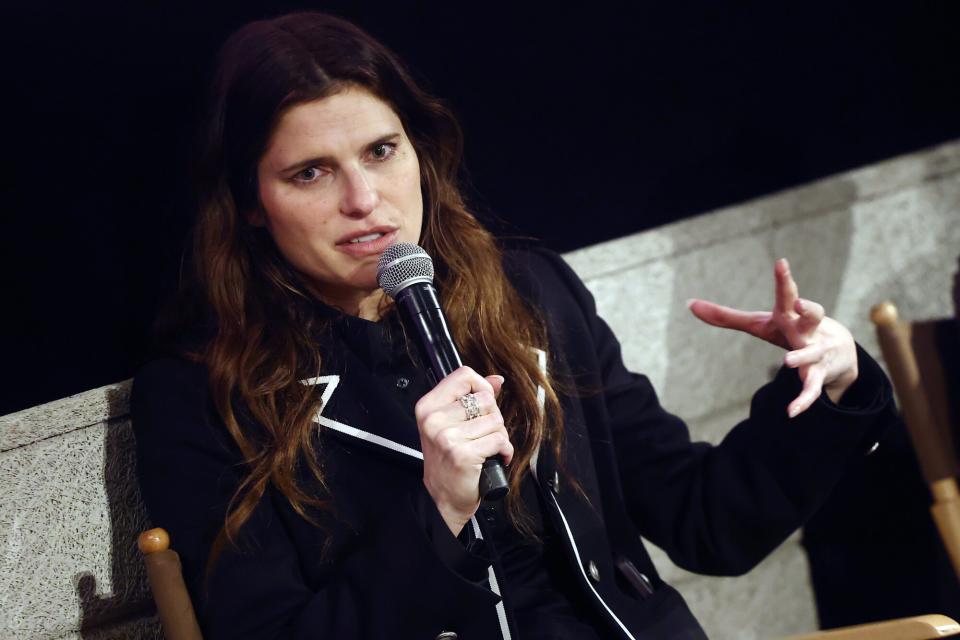 Lake Bell attends the Cann-Do Holiday Campaign Premiere Event at NeueHouse Hollywood on November 30, 2022 in Hollywood, California.